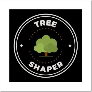 Tree shaper round logo Posters and Art